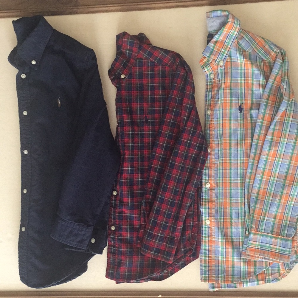 Ralph Lauren button down long sleeved shirts
